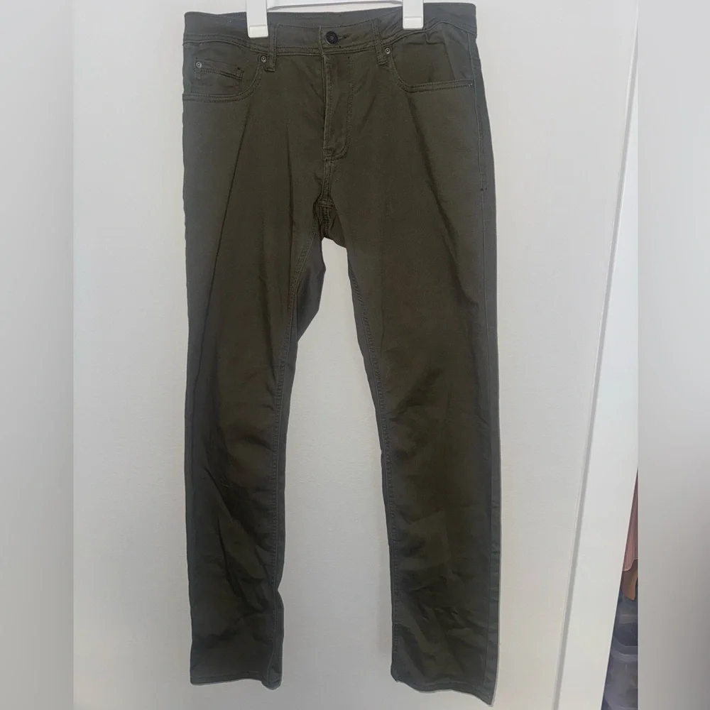 Buffalo David Bitton Archer Slim Stretch 5 Pocket Pant Green